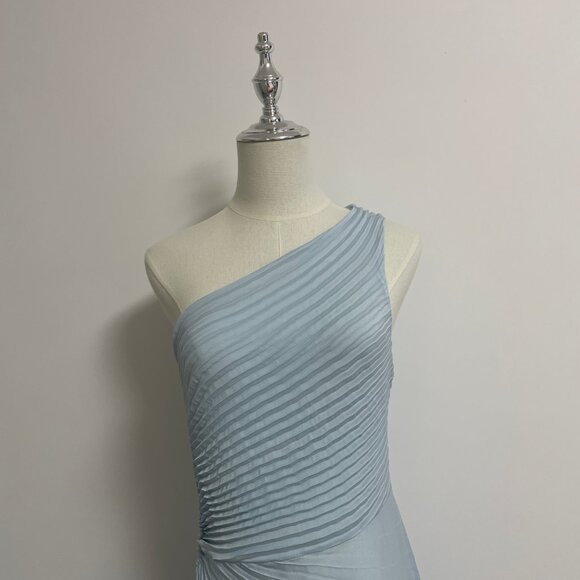 A.L.C. Light Blue One-Shoulder Midi Dress - Picture 5 of 13